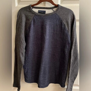LUCKY BRAND- GRAY~ BLOUSE~M